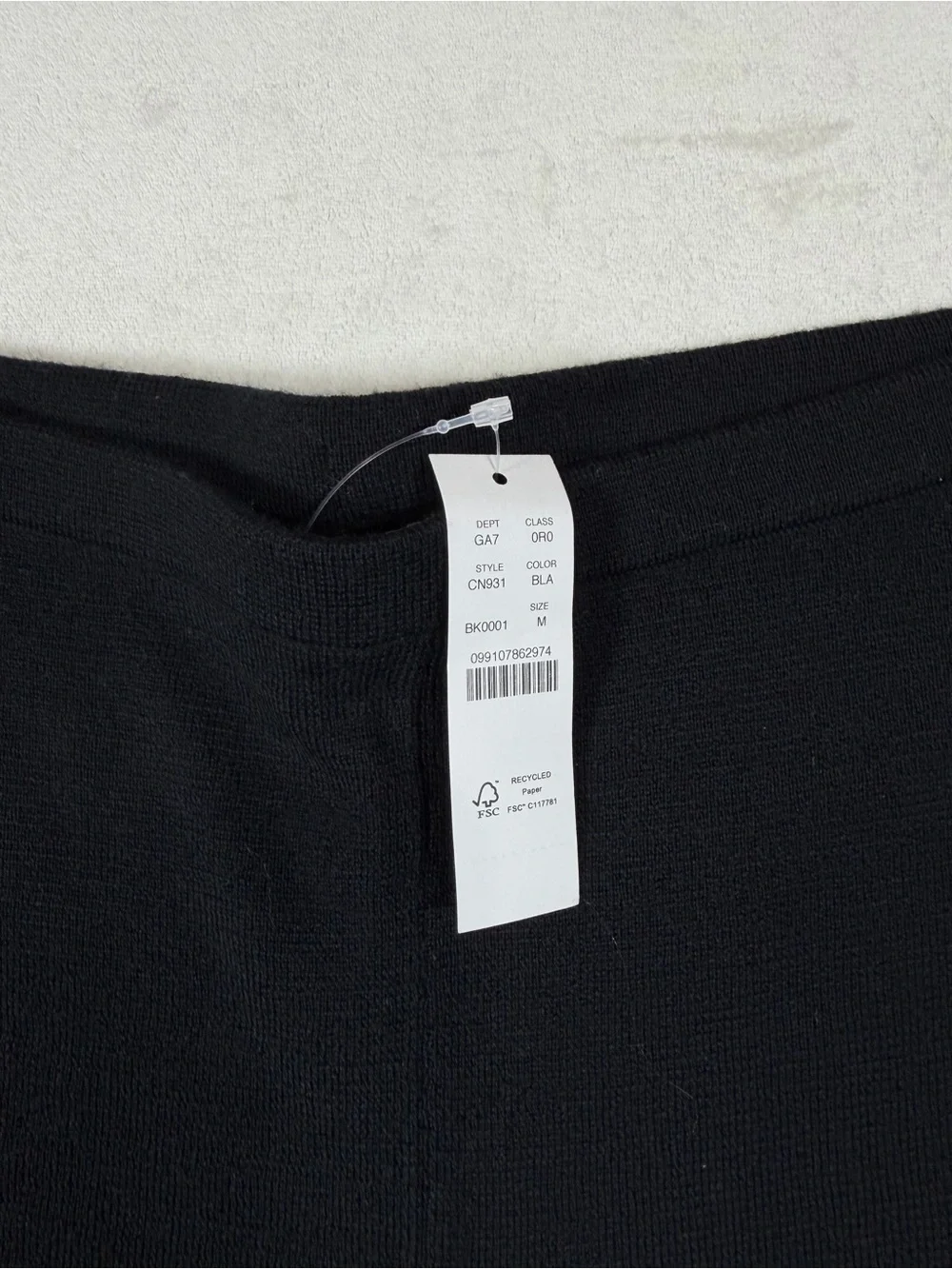 NWT J. Crew Size Medium 100% Wool Black Wide-Leg Knit Pants